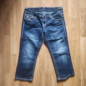 Vigoss The Dublin Women's Blue Capri Jeans